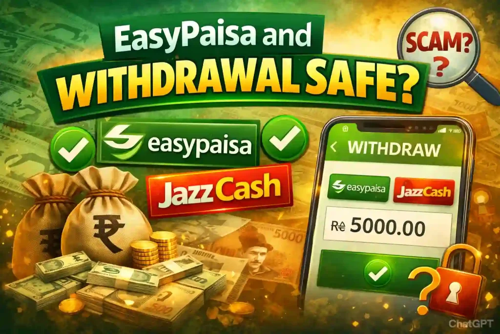 easypaisa and jazzcash withdrawals