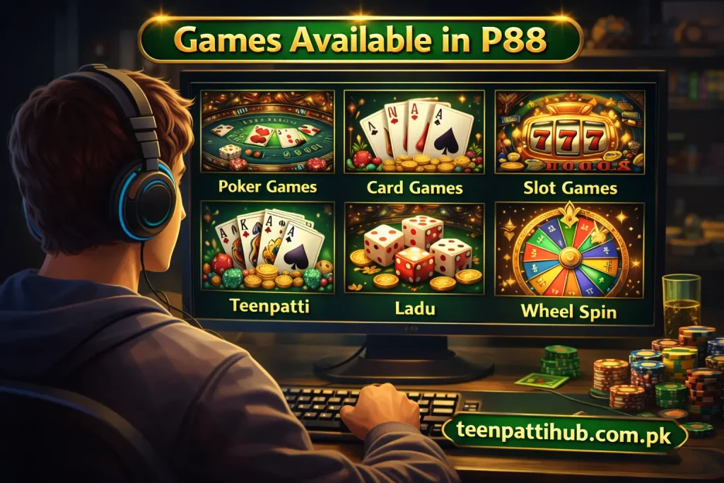 games available in p88