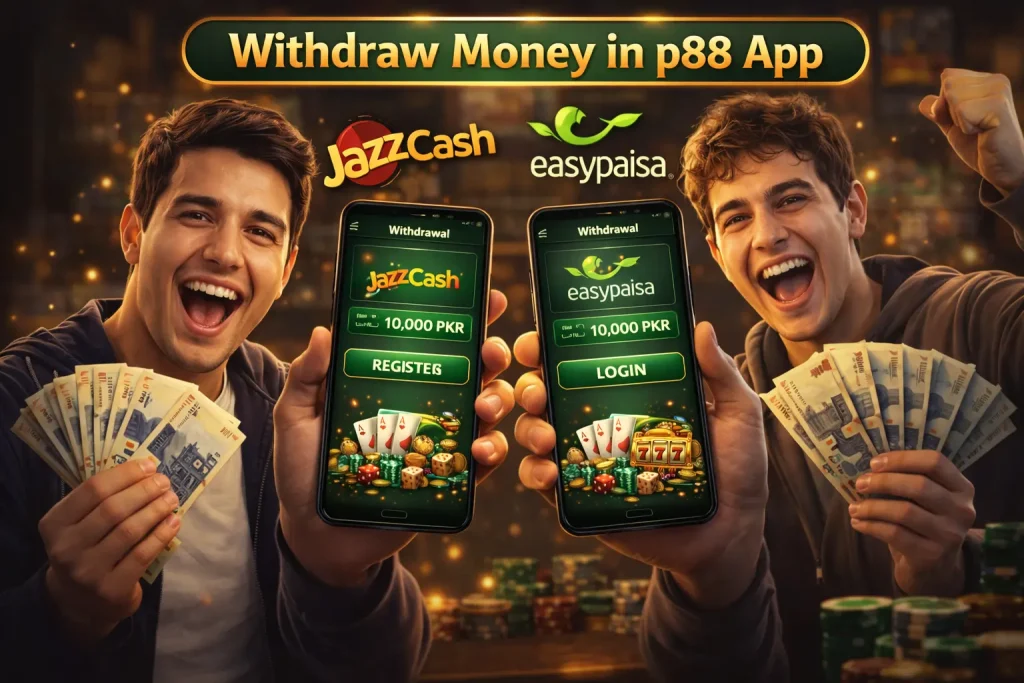 withdraw money p88 app