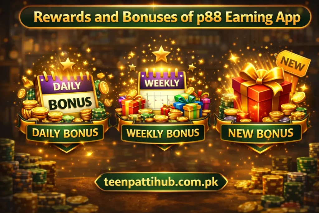 bonuses and rewards p88 app