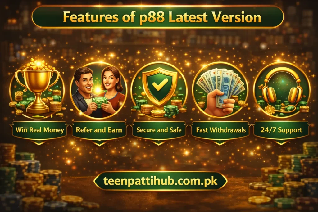 features of p88 apk
