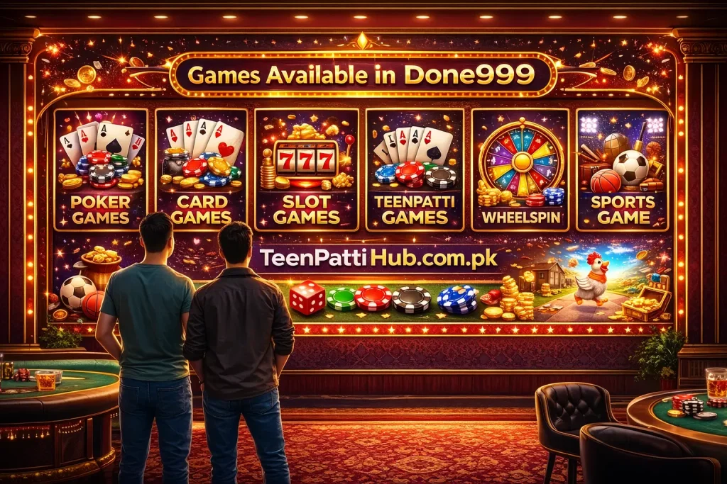 games available in done999 app