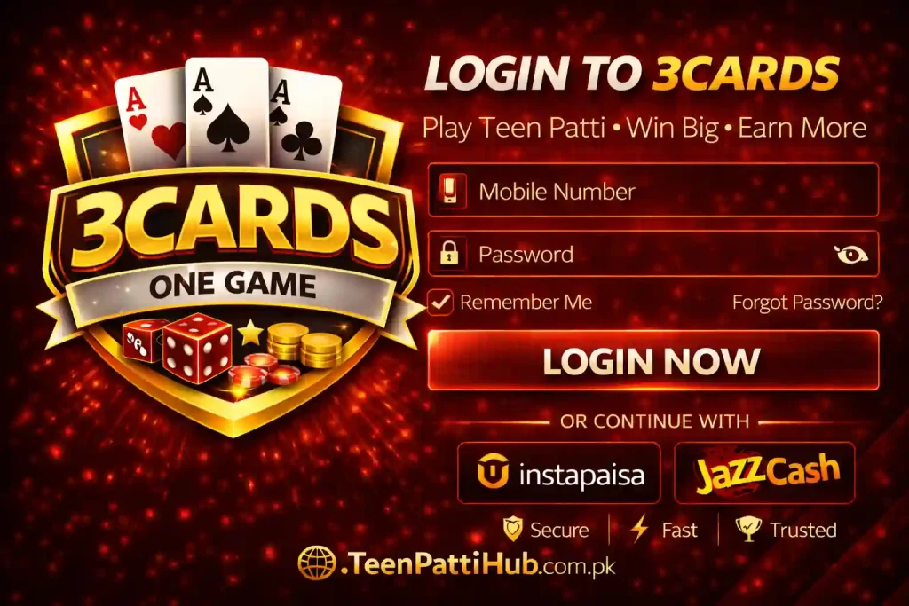 3cards one login